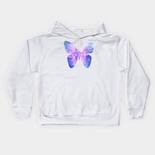 Pink bright butterfly Kids Hoodie